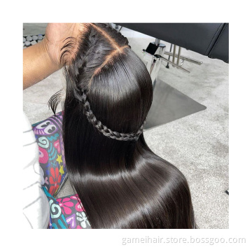 Vendor Lace Front Frontal Wig Human Hair 360 Full  Hd Lace Frontal Wig Straight Brazilian 100% Virgin Full Lace Wig